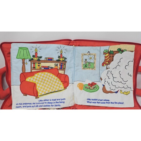 Little Rabbit's Christmas Fabric Interactive Adventure Storybook Sandvik Norway - Picture 7 of 10